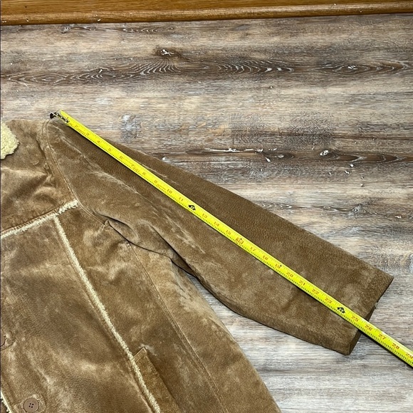 Wilsons Suede Leather Coat Sherpa Men's XL Western Boho Rodeo Rugged Penny Lane - Picture 12 of 16